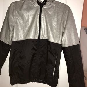 Black and Gray Active Jacket from forever 21